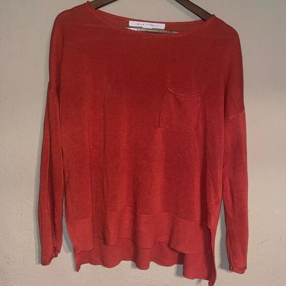 Linen Sweater - Burnt Orange - Picture 2 of 9